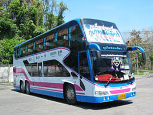 Buss til Krabi, Phuket og Rayong/Burma