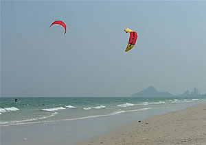 kite surfing i Hua Hin